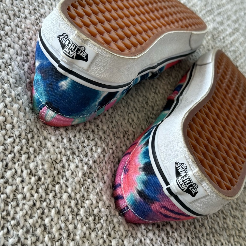 Sz 8 Van’s Skeleton Rose Tie Dye Slip-on - Picture 6 of 8